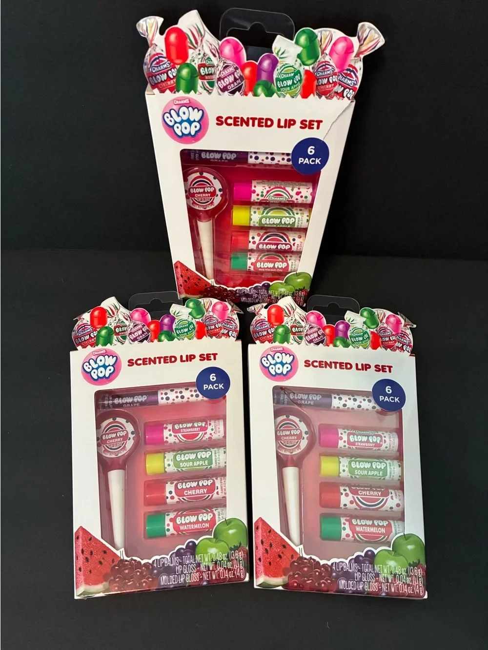 Charms Candy lip gloss and lip balms bundle